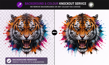Background Removal - Black/White/Colour Knockout