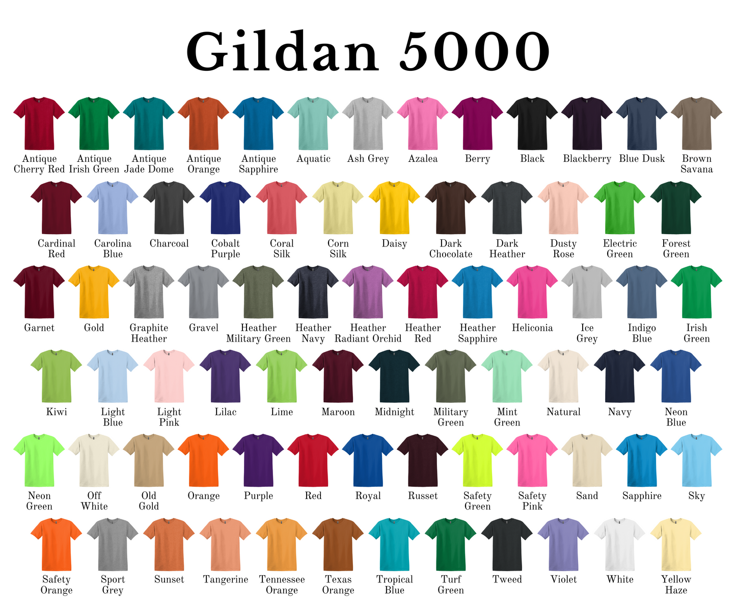 Gildan Ultra Cotton® T-Shirt  - Various Colours
