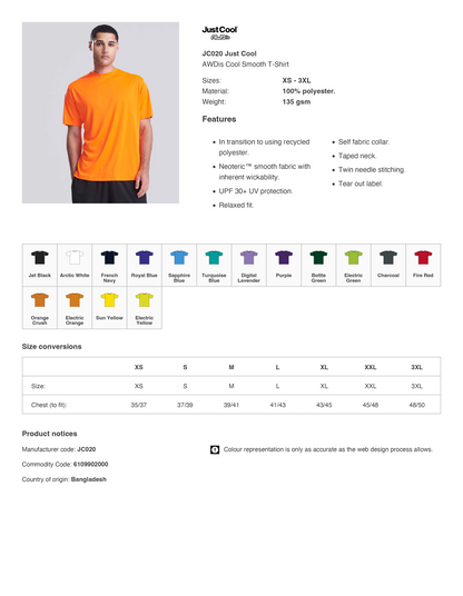 AWDis Cool T-Shirt | Various Colours