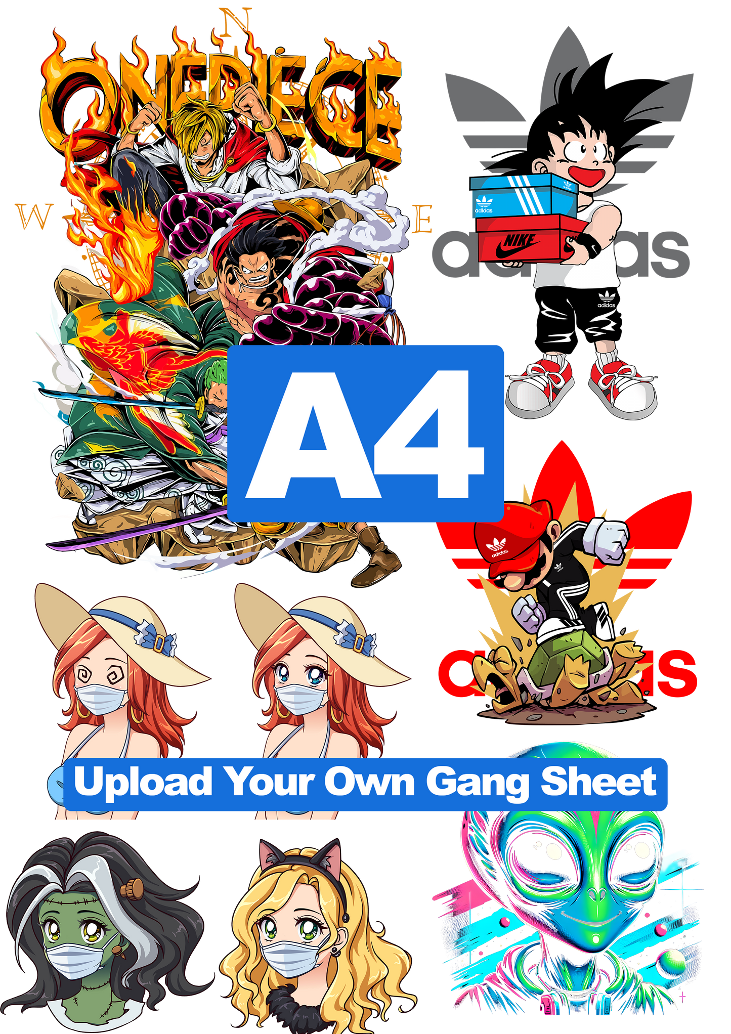 A4 Upload Your Own Gang Sheet